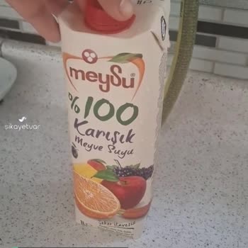 Meysu Karışık Meyve Suyunda Küçük Parçacıklar Ve Tad Bozukluğu Var