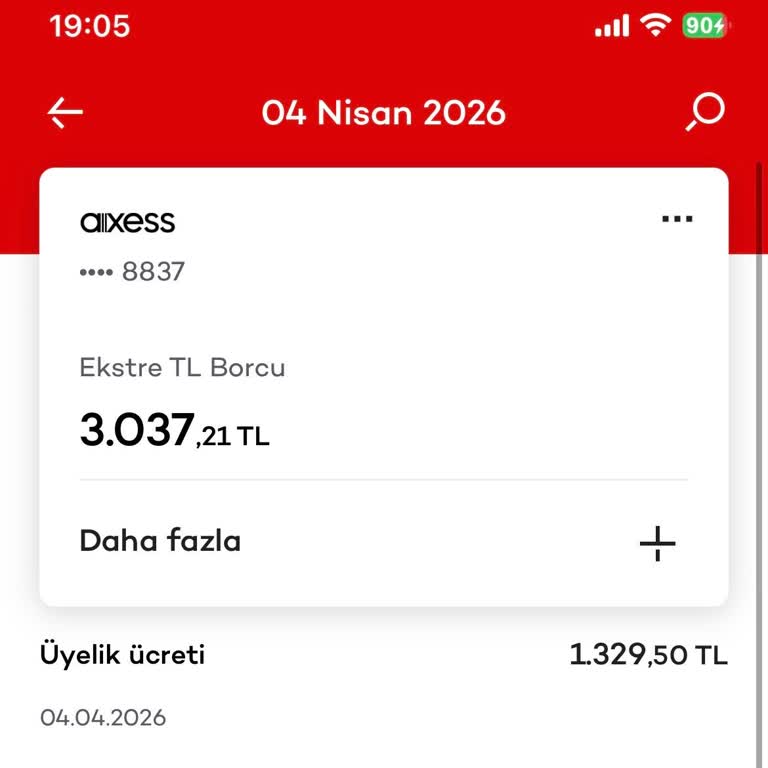 Kredi Kartıma Yansıtılan 1329,5 TL Yıllık Üyelik Ücretinin İadesi Talebi