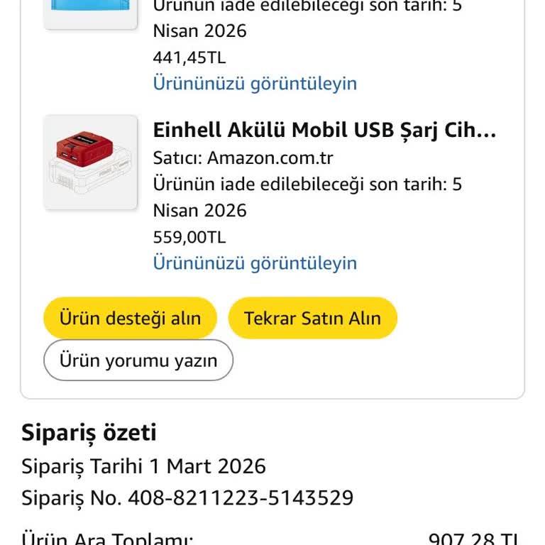 Amazon’dan Fatura Gelmedi, Garanti Sürem Bitti