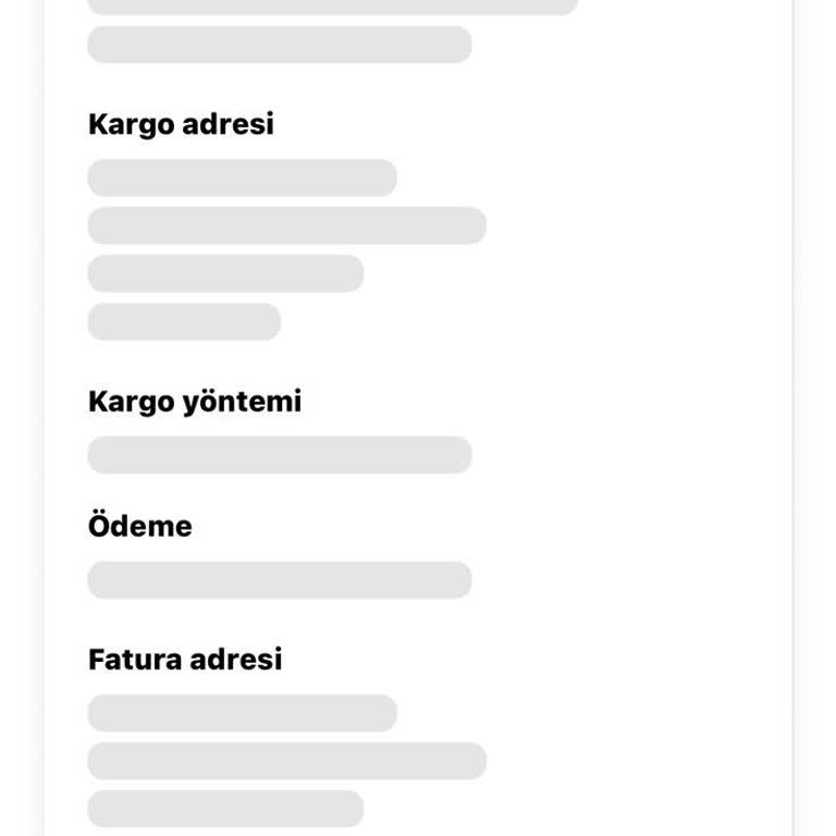 Sipariş Takip Bilgisi Alınamıyor Ve İade Talebi