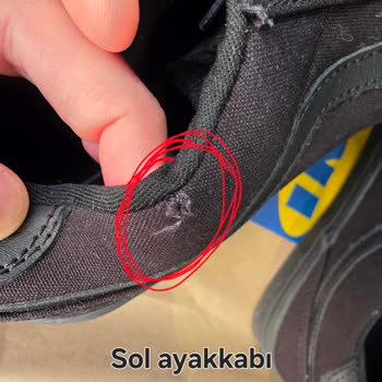 FLO Online Mağazasında Dikiş Atan Vans Sneaker İçin Hızlı Değişim Ve İade Talebi