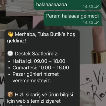 Tuba Ölmez Butik’ten Gönderilmeyen Ürün Ve 2.000 TL İadesi Yapılmadı