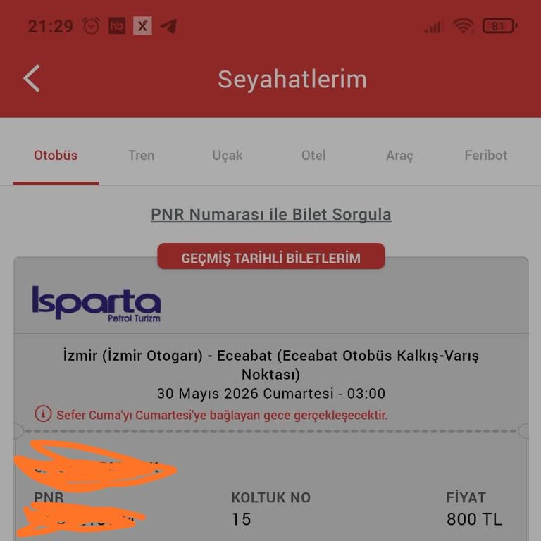 Obilet'ten Otobüs İptali Ve Ekstra Masraflar Nedeniyle Mağduriyet
