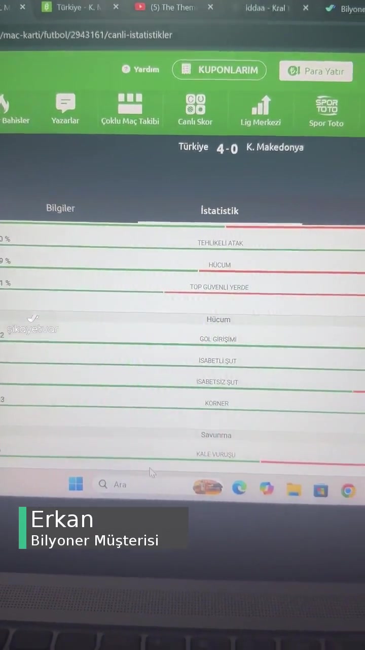 Bilyoner Kazanan Kuponu Kaybeden Kupon Gösteriyor Türkiye-Makedonya videonun kapak resmi