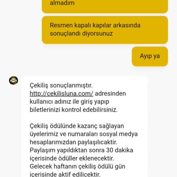 Lunabet Şeffaf Olmayan Çekiliş Sonuçları Ve 40 Bin Tl Kayıp