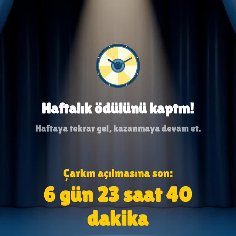 Uygulama Güncellemesi Sonrası Çarkı Çevir Hakkım Engellendi