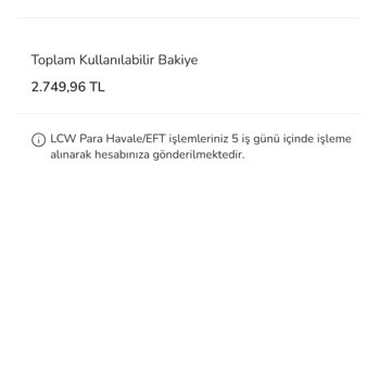 LCW Cüzdan Bakiyemi Online Alışverişte Kullanamıyor Ve Otomatik Düşmüyor
