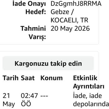 Amazon'da Iade İşlemi Gecikmesi Ve Ücret İadesi Sorunu