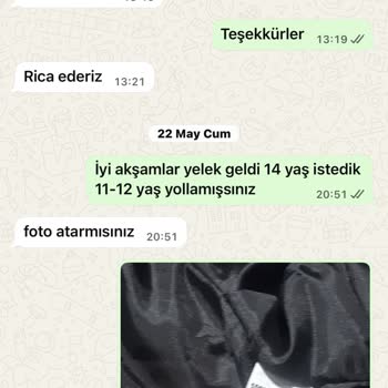 Yanlış Ürün Ve Beden Gönderimi, İade Ve Düzeltme Talebi