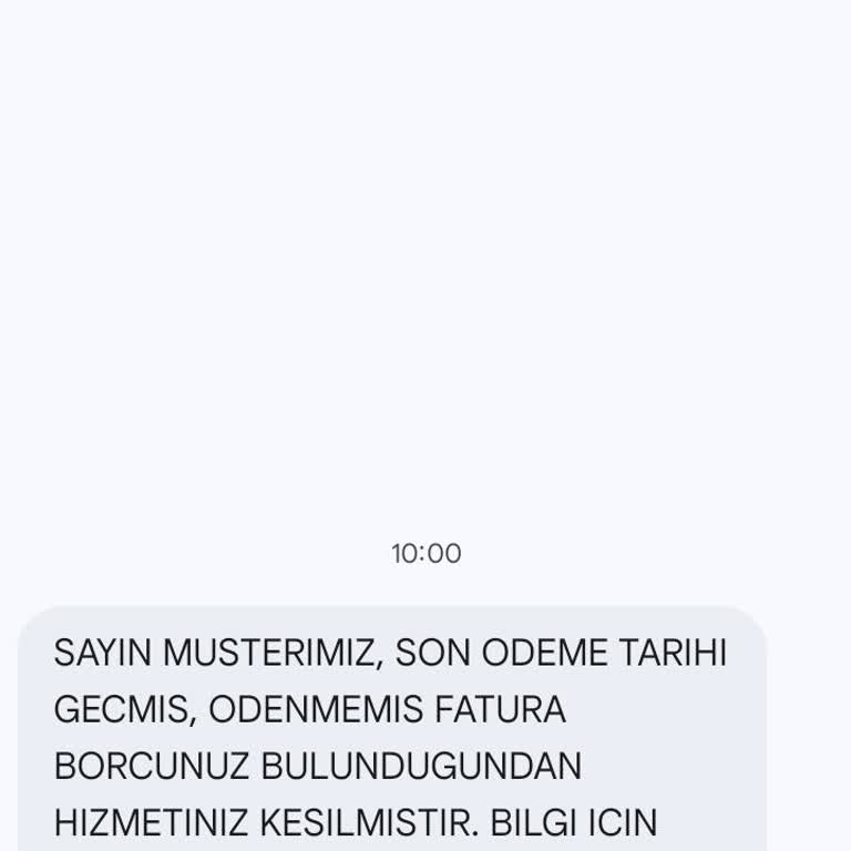 Kablo Net Hiçbir Uyarı Yapılmadan Hizmetimin Kesilmesi
