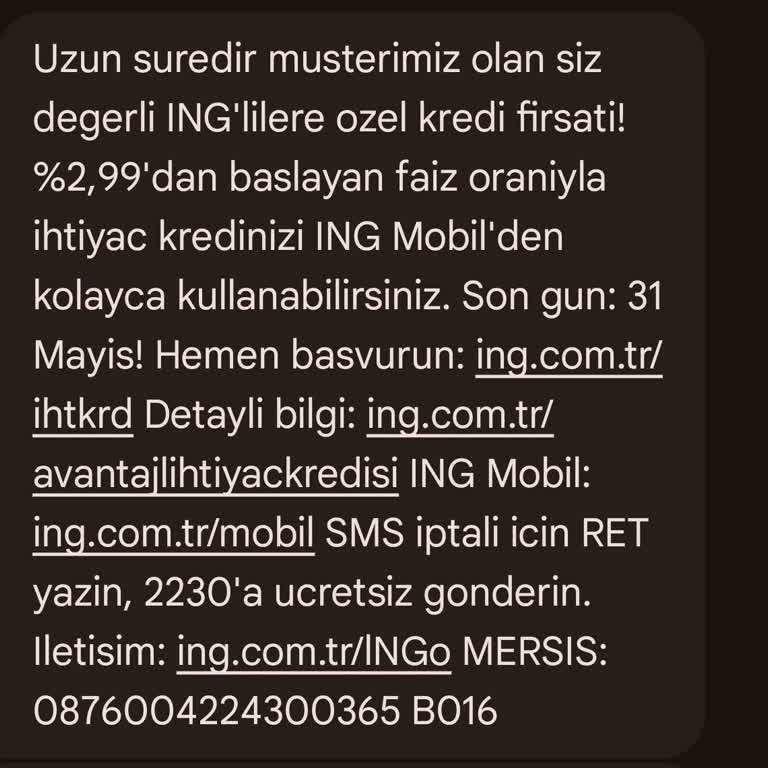 ING Bank'ın İhtiyaç Kredisi 2,99 Faiz Teklifi Gerçekleşmiyor