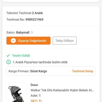 Trendyol Bebek Arabası Değişimi!