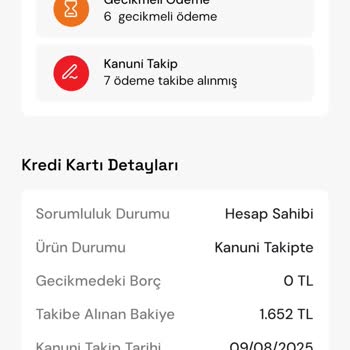 Ödenmiş Kredi Kartı Borcuna Rağmen Findeks’te Kanuni Takip Kaydı Silinmedi