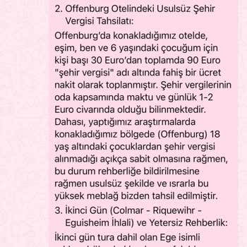 Tur İçeriği Sunulmadı, Sadece Transfer Ve Ek Ücret Talep Edildi