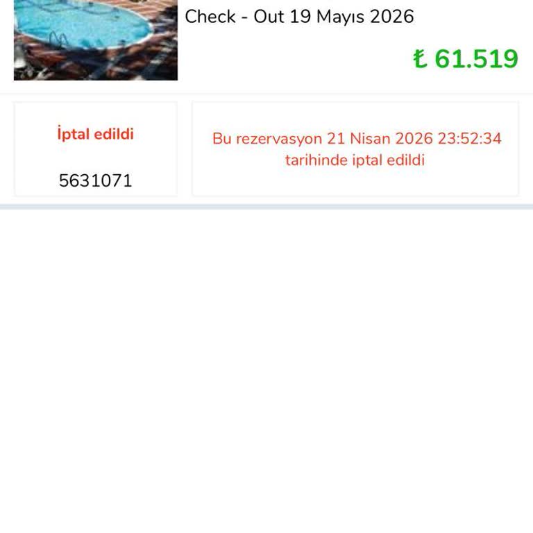 Ücretsiz İptal Sonrası 61.519 TL İade Gecikmesi