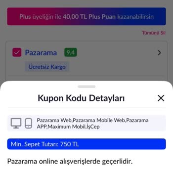Pazarama Kuponunun Kullanılamaması Ve Haksız Şartlandırma