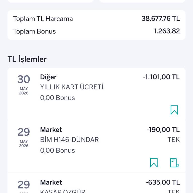 1.101 TL Yüksek Kart Aidatı İadesi Reddi Ve Yetersiz Bonus Teklifi