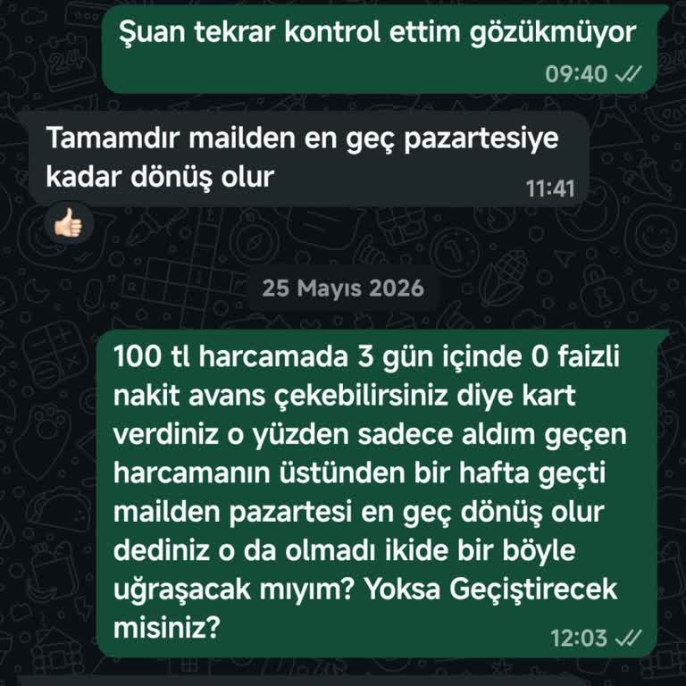 QNB'nin 15.000 TL 0 Faizli Nakit Avans Sözünü Tutmaması