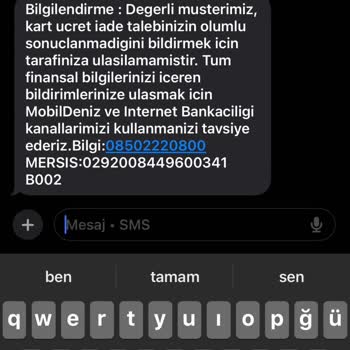İzinsiz Kart Açılması Ve Yıllık Aidat Kesintisinin İadesi Talebi