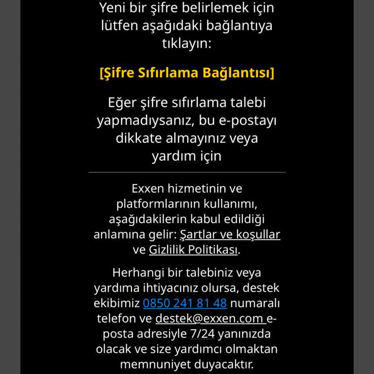 Exxen'de İptal Edilen Hesabımda Yetkisiz Şifre Sıfırlama Bildirimleri Ve Veri Silme Talebi