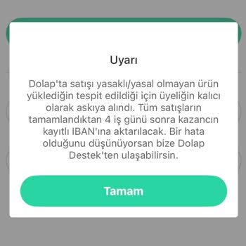 Hesabım Açıklama Olmadan Yasaklı Ürün Nedeniyle Askıya Alındı