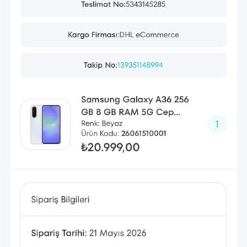 Kaybolan Telefon Kargosu İçin Hızlı İade Ve Teslim Talebi