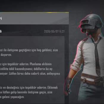 PUBG Mobile Forma Çekilişi Kazanılan Ödülün Gönderilmemesi