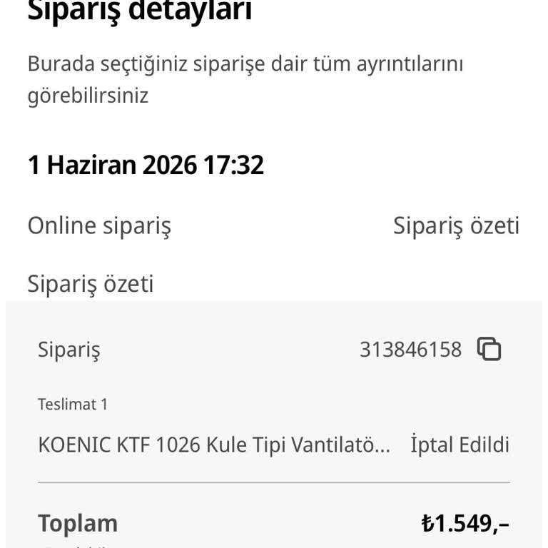 Yanlış Fiyat İptali Sonrası Geciken İade