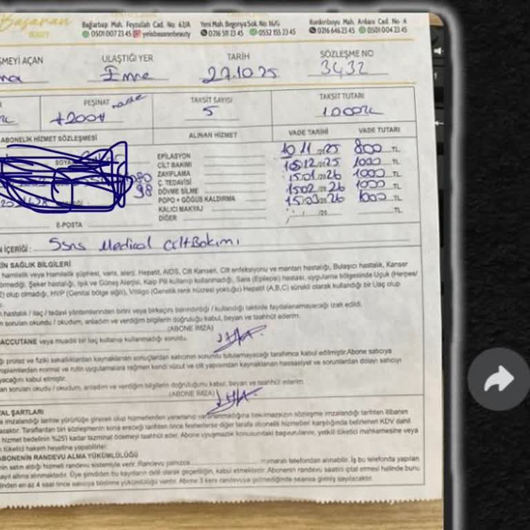 Cilt Bakımı Senetli Ücret Talebine Karşı İcra Tehdidine Dair Şikayet