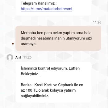 2.050 TL Çekim İsteği Uzun Süre İşlemde Ve Destek Yanıt Vermiyor