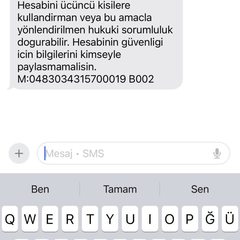 Şüpheli İyzico SMS’i Ve Kişisel Veri Güvenliği Talebi