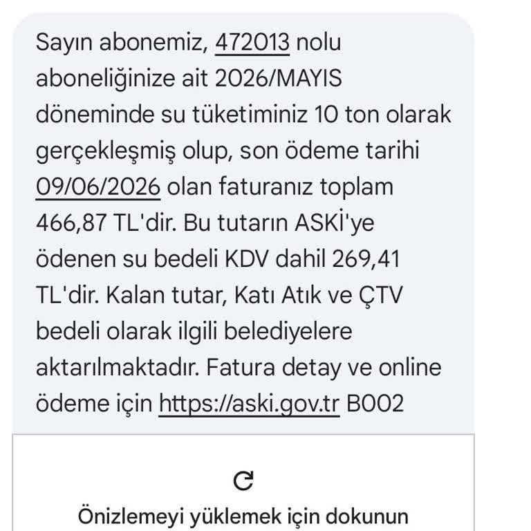 Mayıs Faturamda Atık Su Ve Çevre Vergisi Nedeniyle Ani Artış
