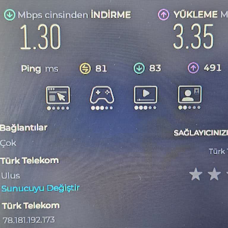 Türk Telekom Taahhüt Edilen 100Mbps Hıza Ulaşılamıyor Ve DSL Bağlantısı Sürekli Kesintili