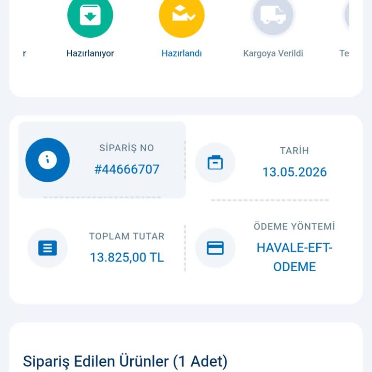 Kargo Gecikmesi Ve Acil İade Talebi