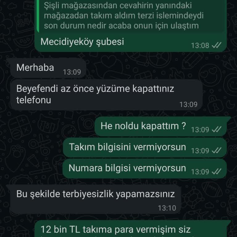 Müşteri Temsilcisinin Hakaret Ve Terzi Süreci Bilgi Eksikliği