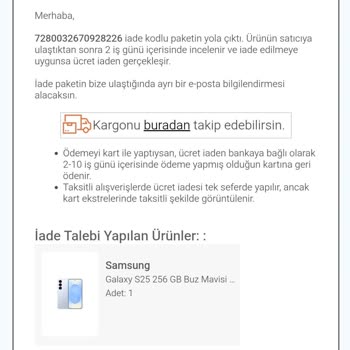 Arızalı Telefon İçin 48.300 TL'lik İade Talebi, Trendyol Yanıtı Yetersiz