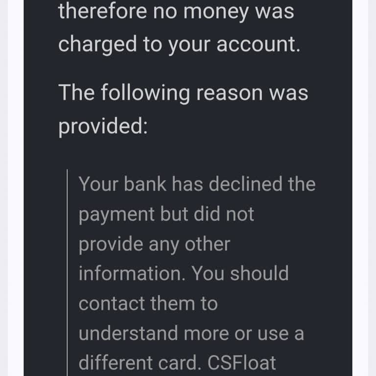 Ziraat Bankası Kartı Cs Float Alışverişlerinde Reddediliyor