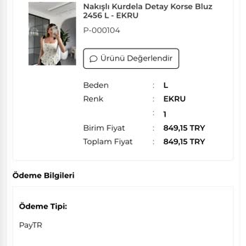 Kübra Söylemez Butik Yanlış Ürün, Ek Kargo Ücreti Talebi Ve İletişimsizlik