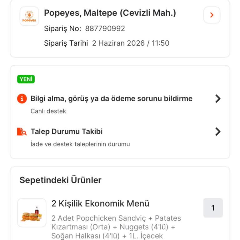 Migros Yemek'ten Siparişim Çıkmadı, Ücretim Ortada Kaldı
