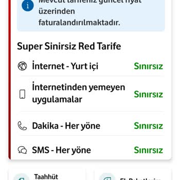Vodafone Taahhüt Sonrası Yüksek Fatura Ve Tarife Eksikliği