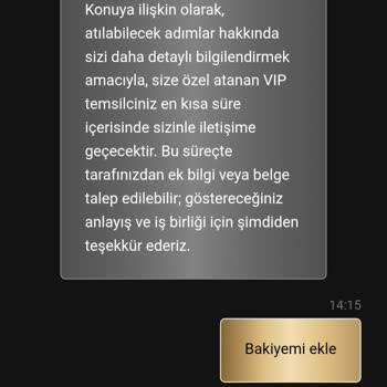 Silinen 44.760 TL Bakiye İçin Acil Açıklama Ve İade Talebi