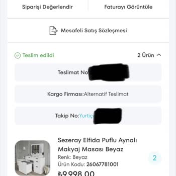 A101'de Ayıplı Makyaj Masaları İçin Lojistik İade Sorunu