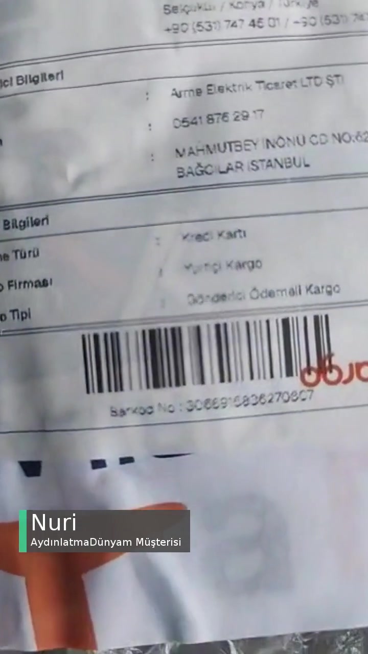 Aydınlatmadünyam Farklı Ürün Gönderiyorlar! videonun kapak resmi