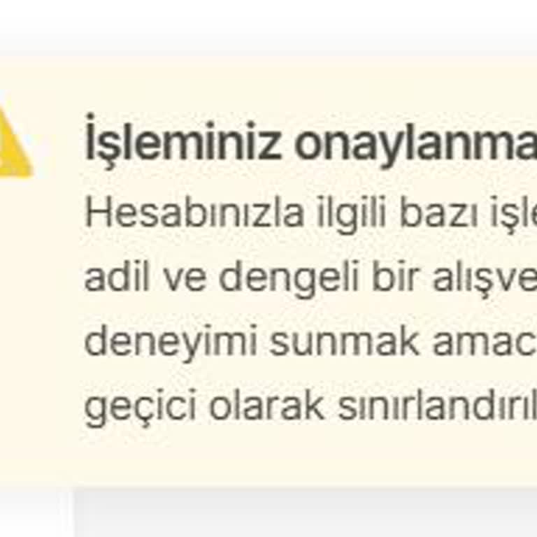 Hepsiburada Tek Sipariş İptali Sonrası Hesabım Kısıtlandı