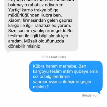 Yanlış Ürün Gönderimi, Kargo Takip Bilgisi Eksikliği Ve Çözüm Talebi