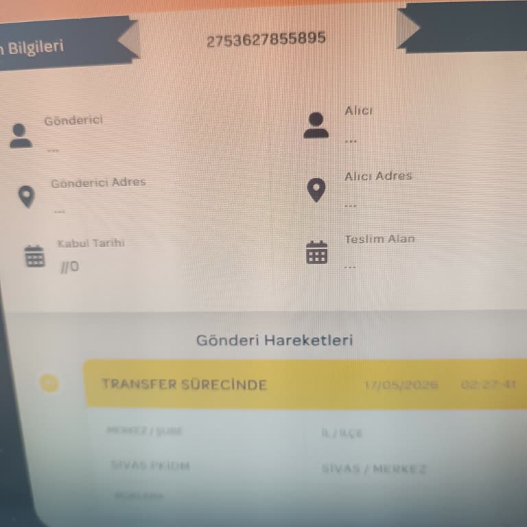 PTT Kargo Transfer Sürecinde Kalan Bebek Bezi Siparişi İçin Hızlı Çözüm İsteği