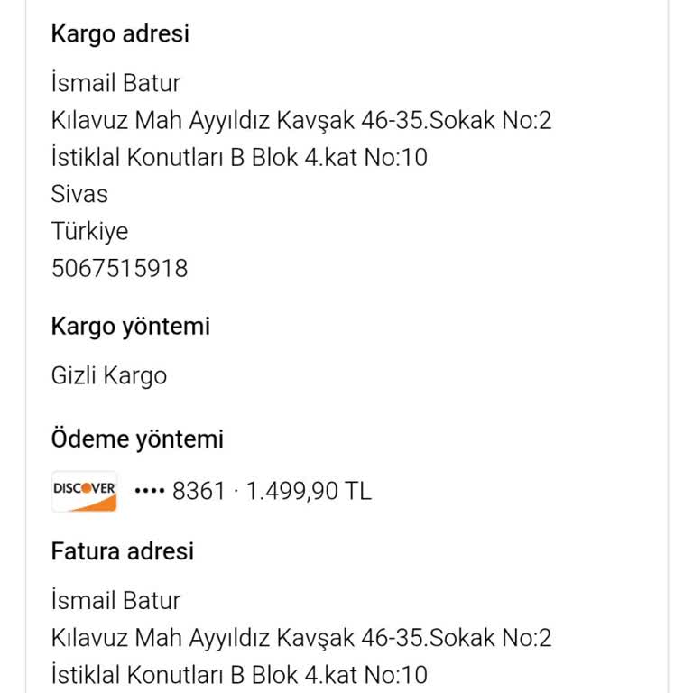 Teslim Edilmeyen Yastık İçin Acil Gönderim Ve İade Talebi