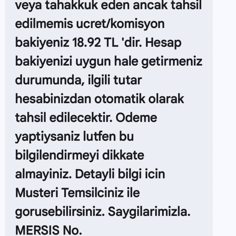 Kapatılan Hesaplarımda Haksız Ücret Taleplerine Açıklama Ve İptal İsteği