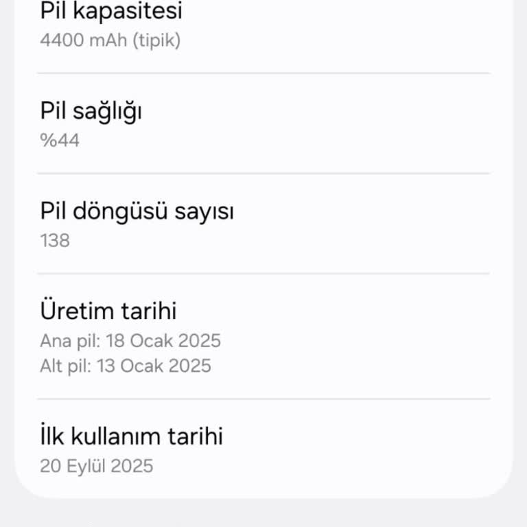 Z Fold 6’de One UI 8.5 Güncellemesi Sonrası Pil Sağlığı Gösterge Hatası