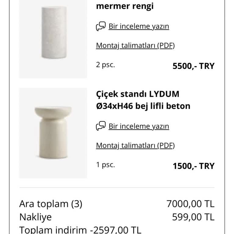 Jysk'ten Kırık Ürünler; İade Ve Geri Ödeme Cevapsız